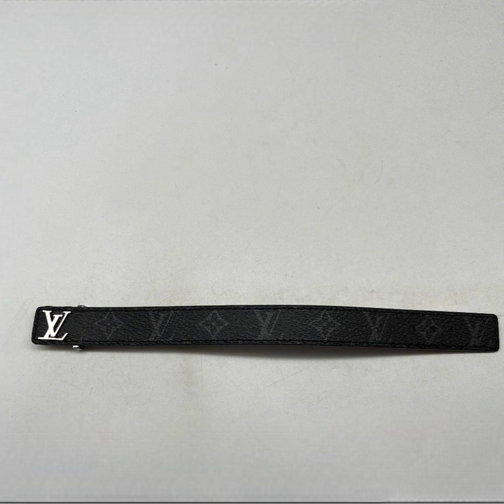 Louis Vuitton Black Unisex Slim Leather Bracelet